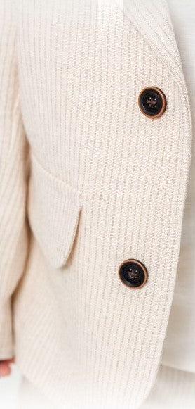 Costume beige raffiné - العيد