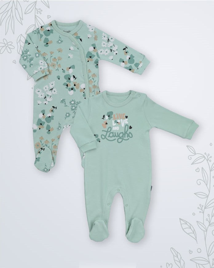 Lot de 2 Grenouillères en Coton