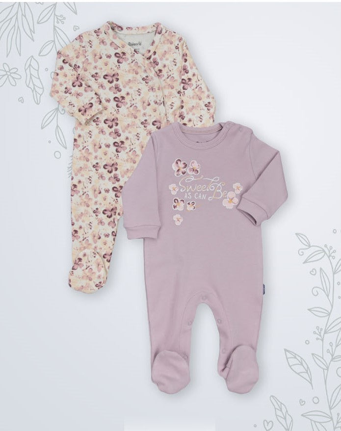 Lot de 2 Grenouillères en Coton