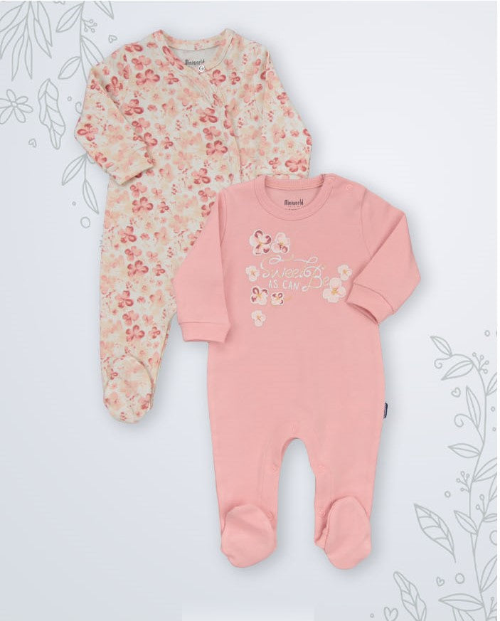 Lot de 2 Grenouillères en Coton