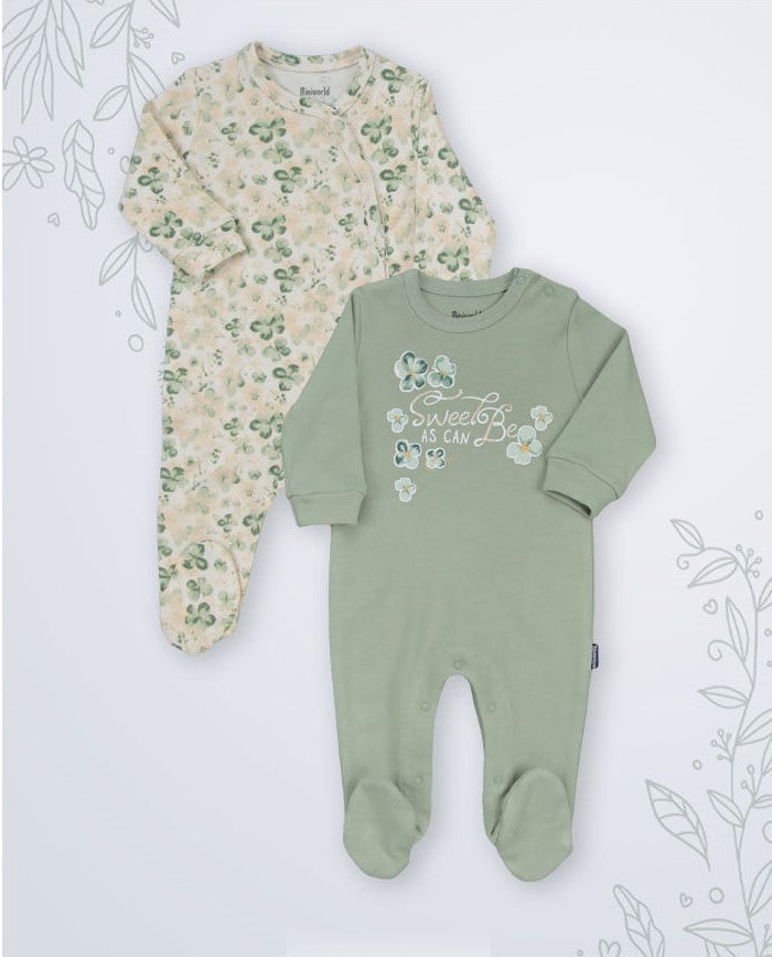 Lot de 2 Grenouillères en Coton