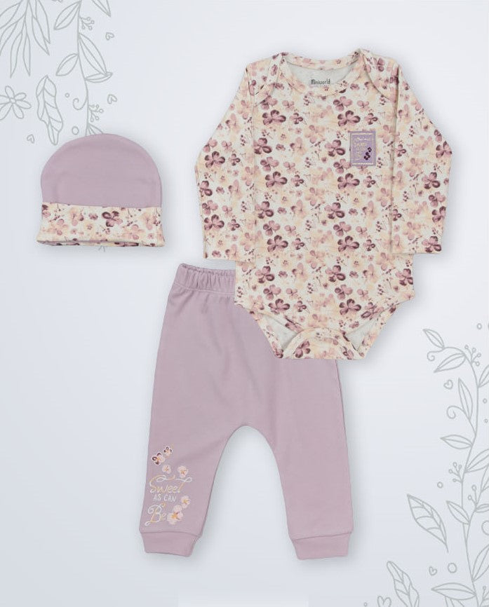 Ensemble de 3 pièces en Coton - Sweet