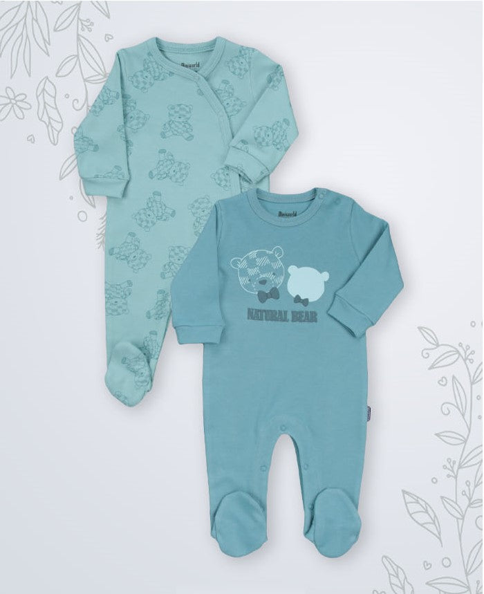 Lot de 2 Grenouillères en Coton