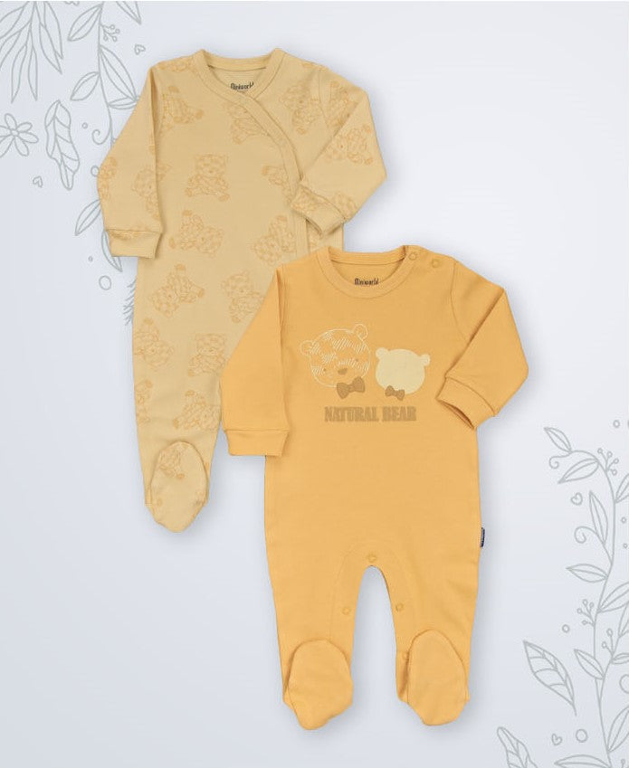 Lot de 2 Grenouillères en Coton