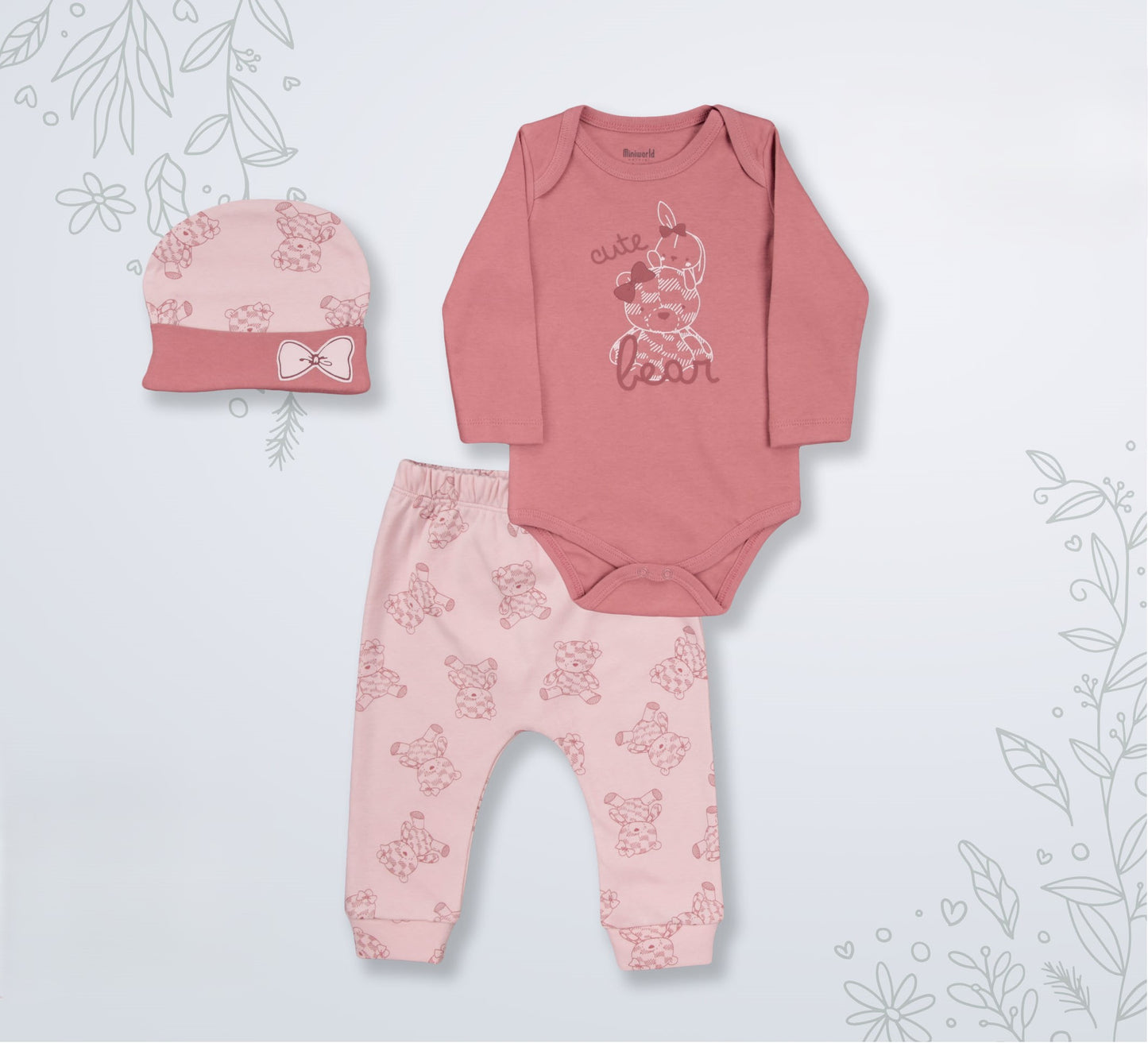 Ensemble de 3 pièces en Coton