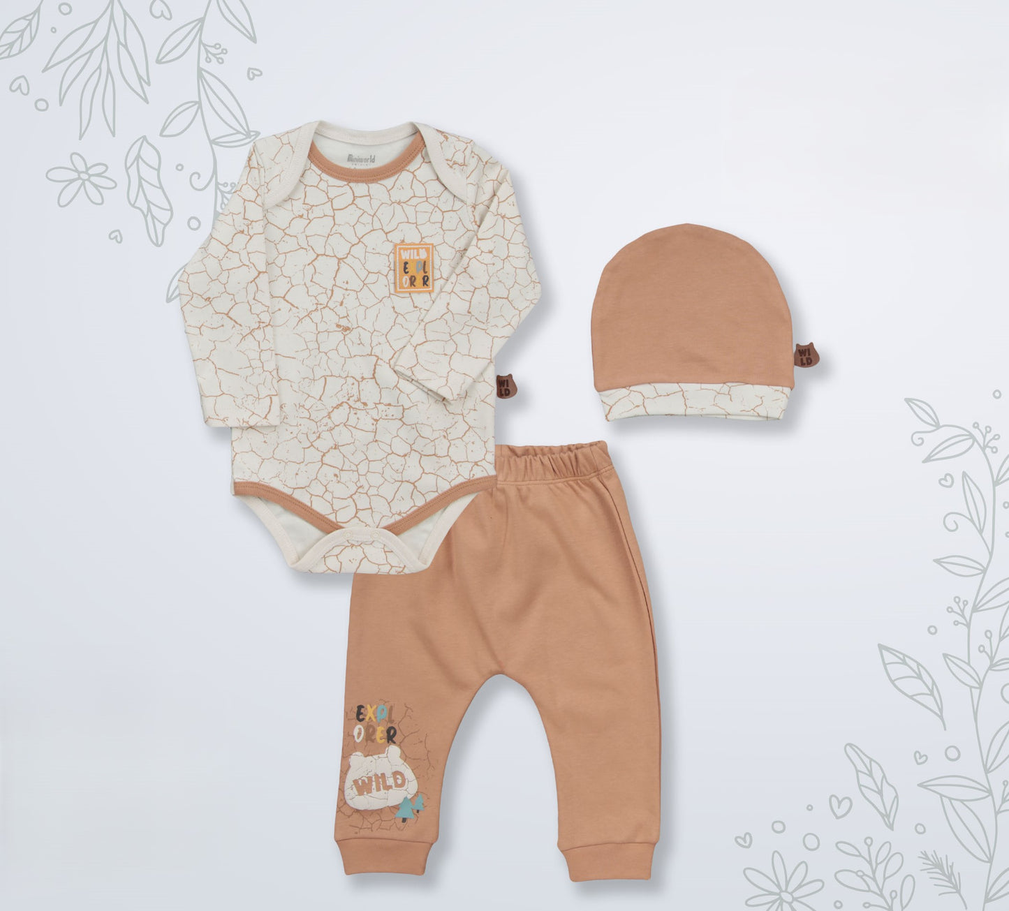 Ensemble de 3 pièces en Coton - Wild