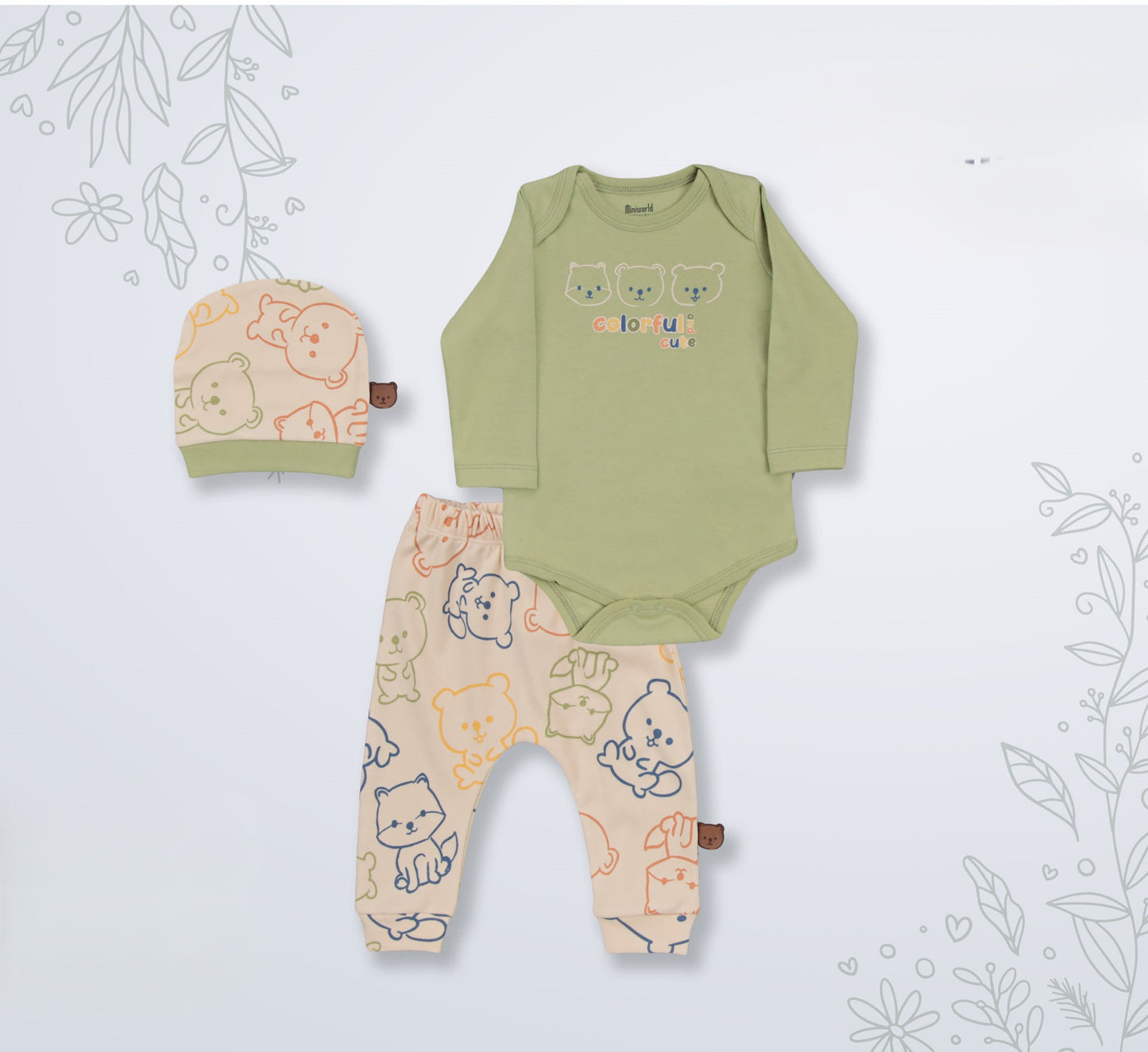 Ensemble de 3 pièces en Coton