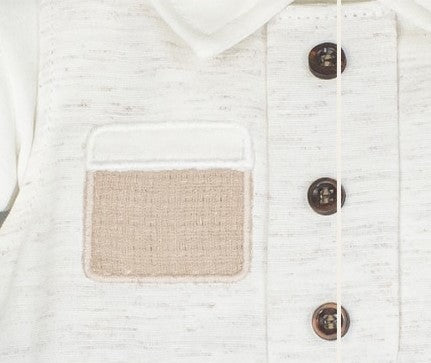 Barboteuse garçon avec broderie d'ourson