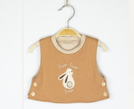 Grenouillère chic pour garçon avec gilet