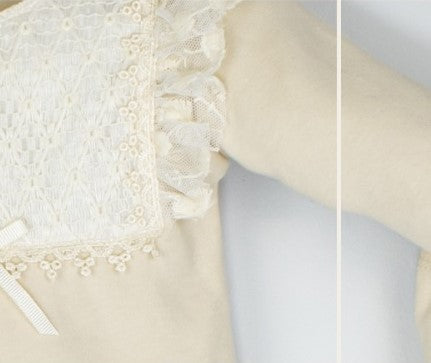 Ensemble de naissance de 5 pièces pour fille avec dentelles - pack de naissance