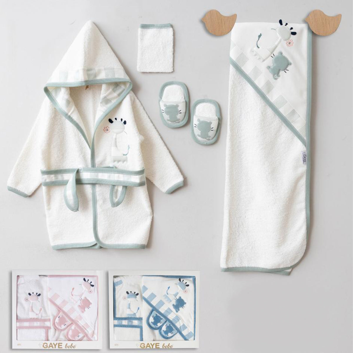 ENSEMBLE PEIGNOIR UNISEXE - GIRAFE