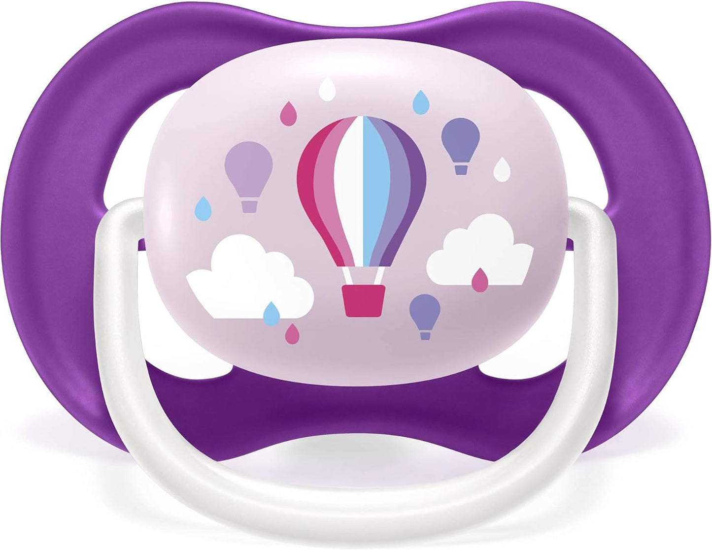 Sucette ultra air Philips Avent, pour 6 à 18 mois, orthodontique et 0% BPA, 2 pièces, avec boîtier de stérilisation et de transport, SCF080/04