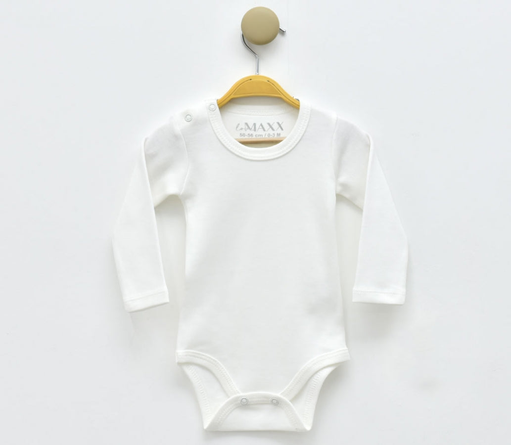BODY À MANCHES LONGUES - Crème