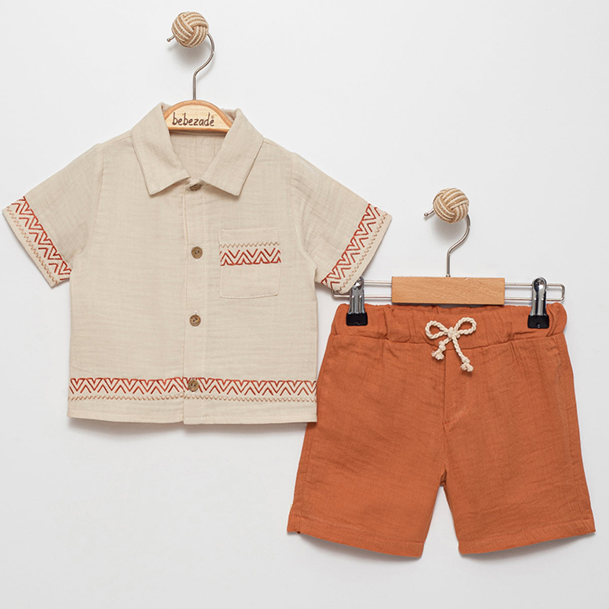 Ensemble Bébé Garçon 2 Pièces – Chemise et Short