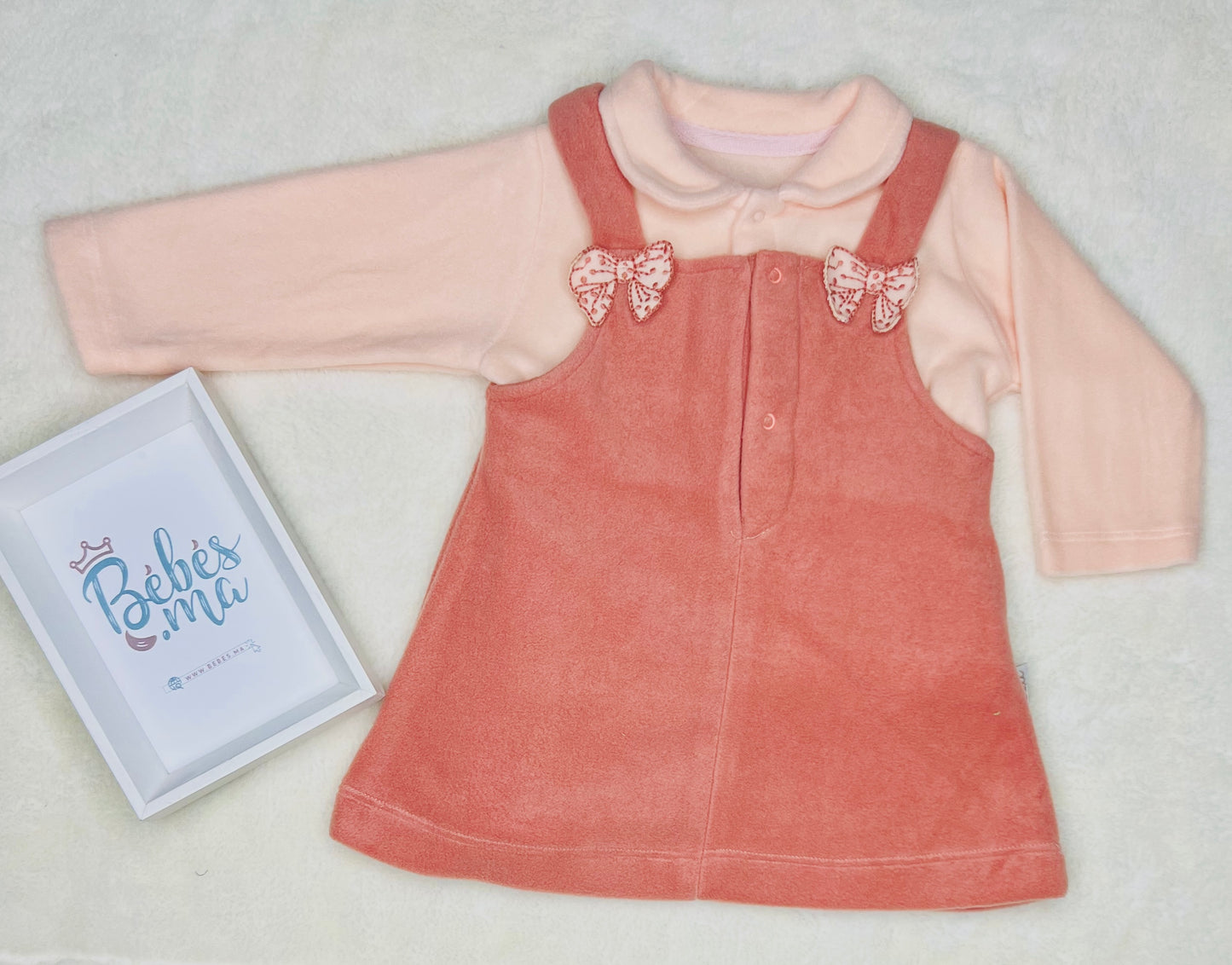 Ensemble fille bébé 2 pièces : sweat et robe