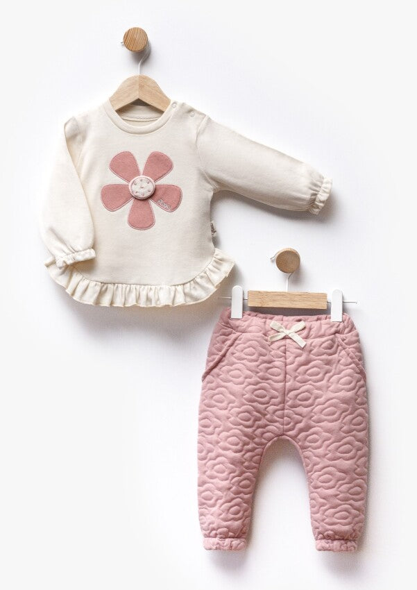 Ensemble fille bébé 2 pièces : body et pantalon