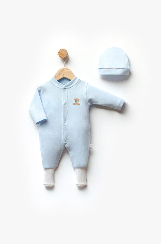 Grenouillère avec chaussettes intégrées et bonnet - PRÉMATURÉS