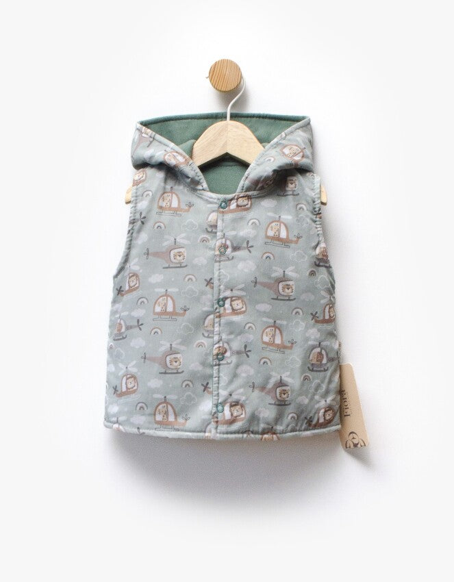 Gilet bébé à motifs