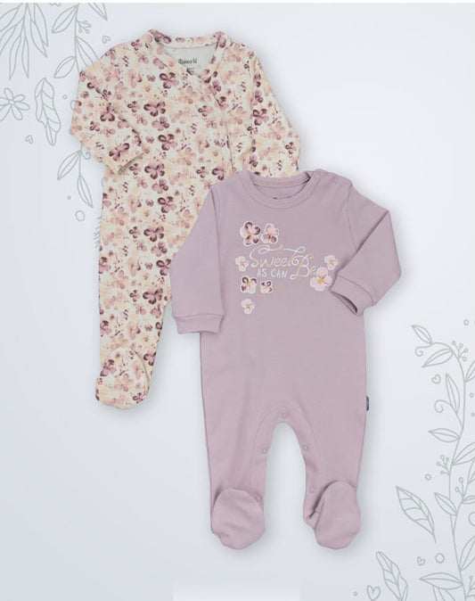 Lot de 2 Grenouillères en Coton
