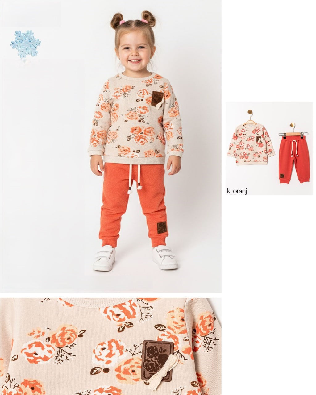 Ensemble 2 Pièces Bébé Fille