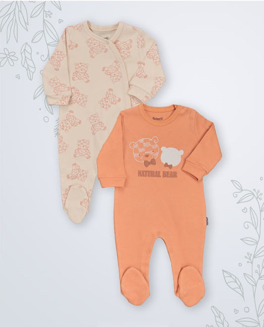 Lot de 2 Grenouillères en Coton