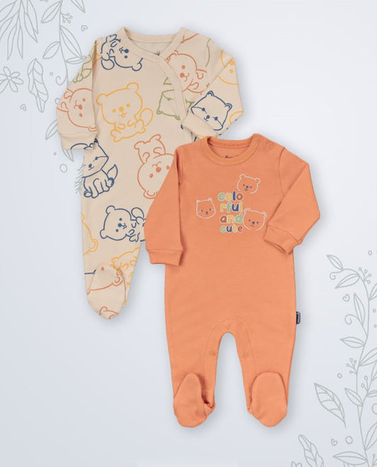 Lot de 2 Grenouillères en Coton