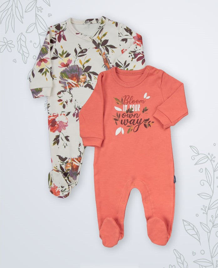 Lot de 2 Grenouillères en Coton
