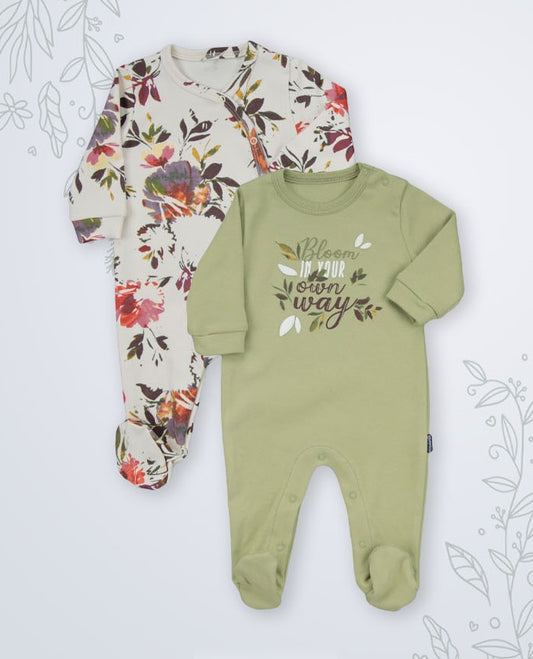 Lot de 2 Grenouillères en Coton