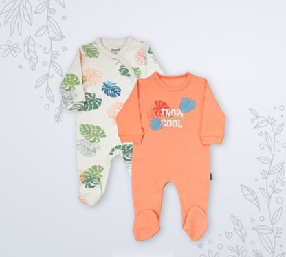 Lot de 2 Grenouillères en Coton