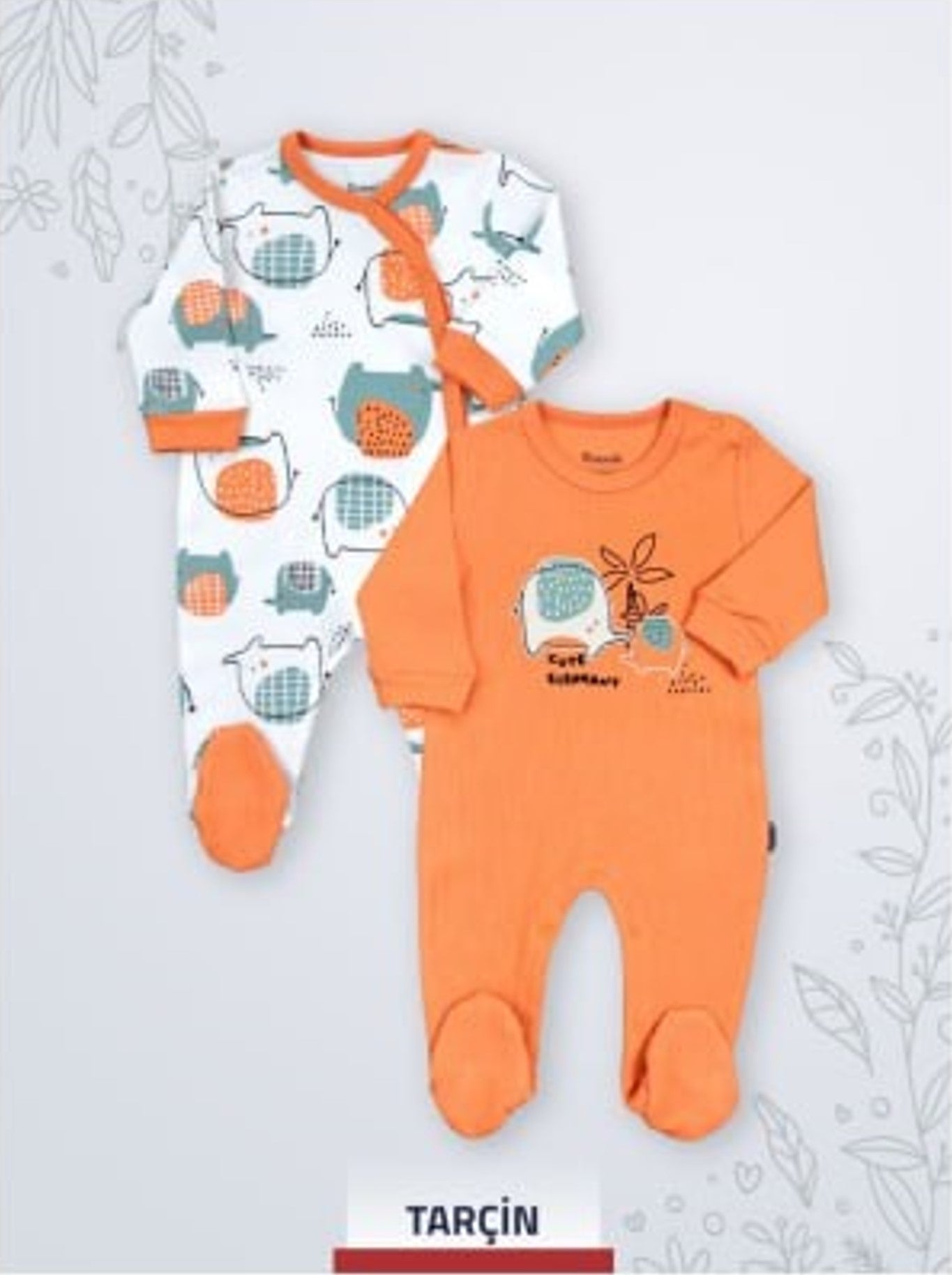 Lot de 2 Grenouillères en Coton