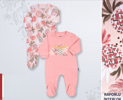 Lot de 2 Grenouillères en Coton