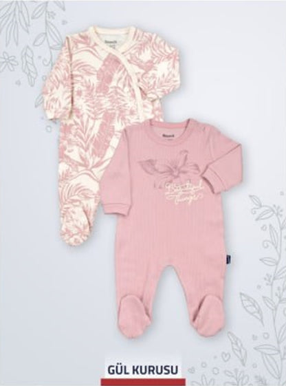 Lot de 2 Grenouillères en Coton