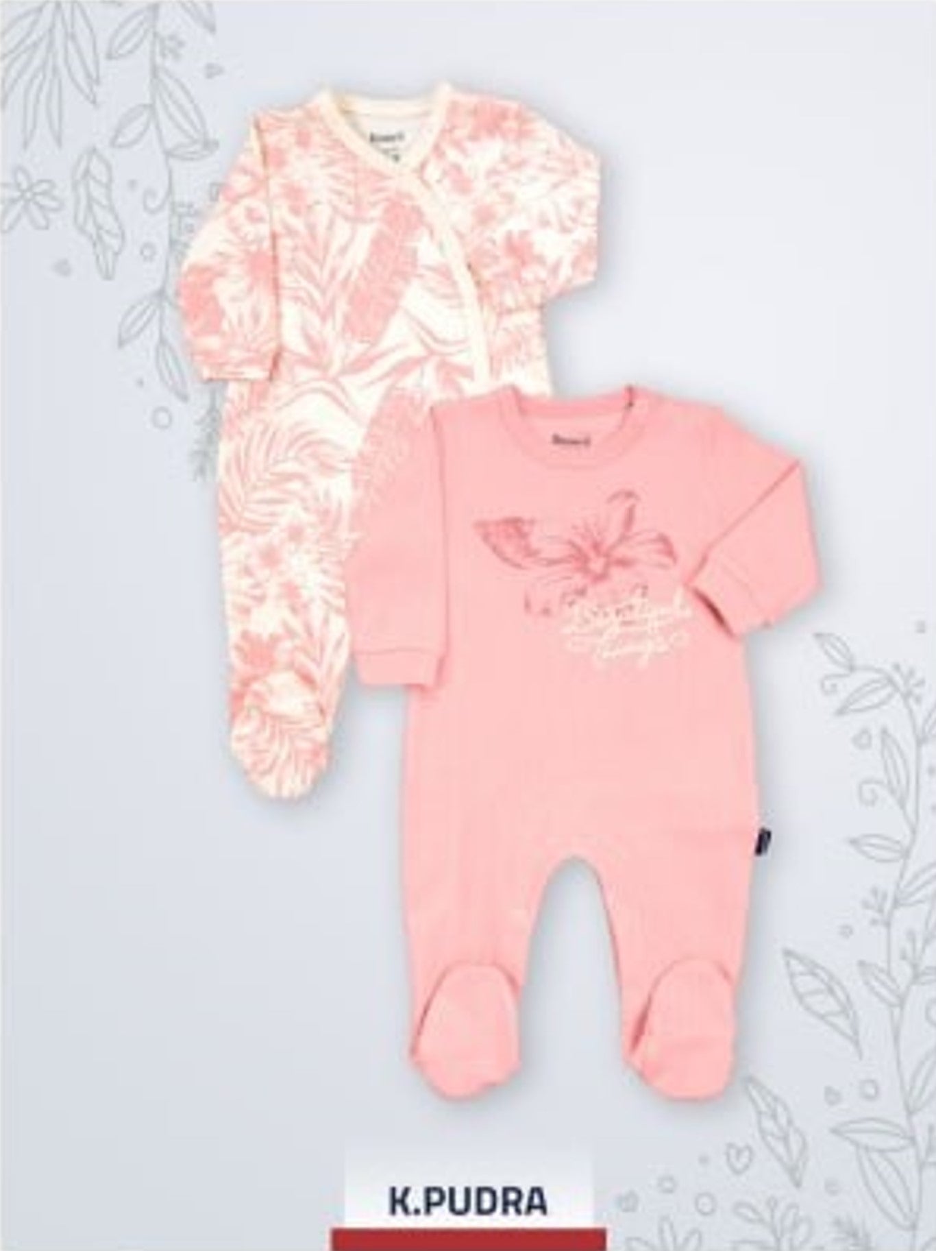 Lot de 2 Grenouillères en Coton