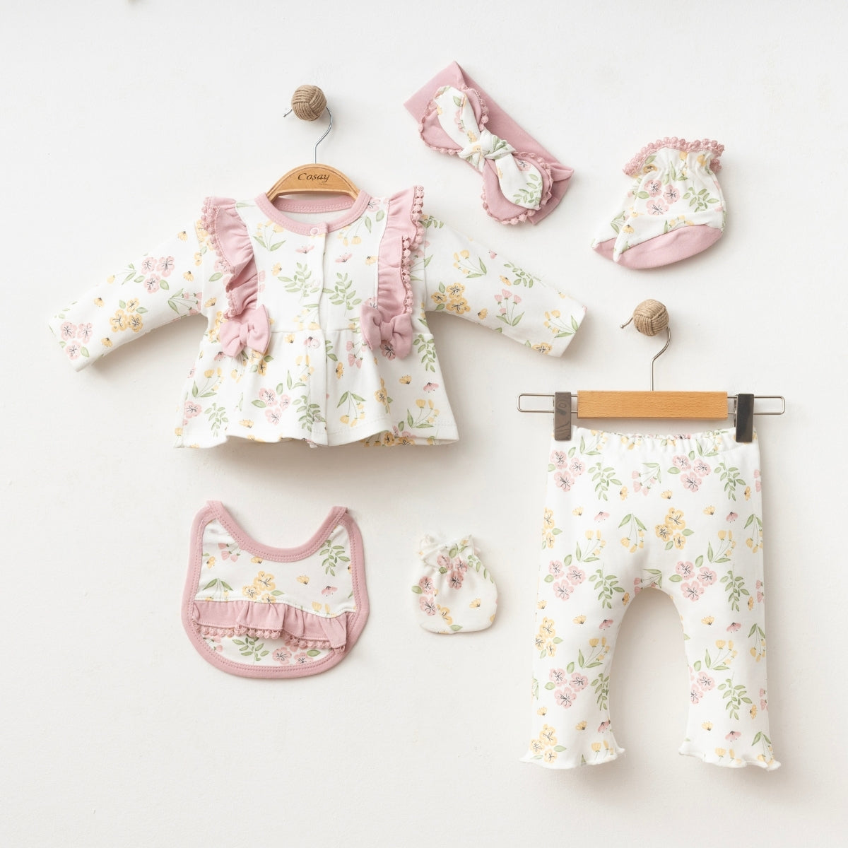 Pack de naissance de 6 pièces pour fille