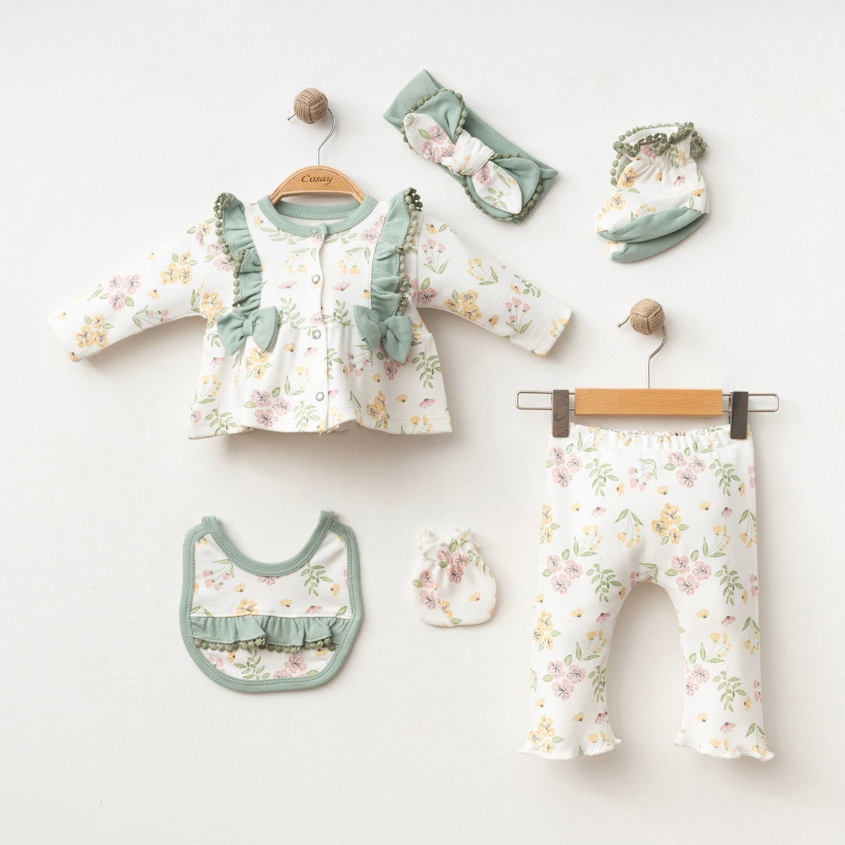 Pack de naissance de 6 pièces pour fille