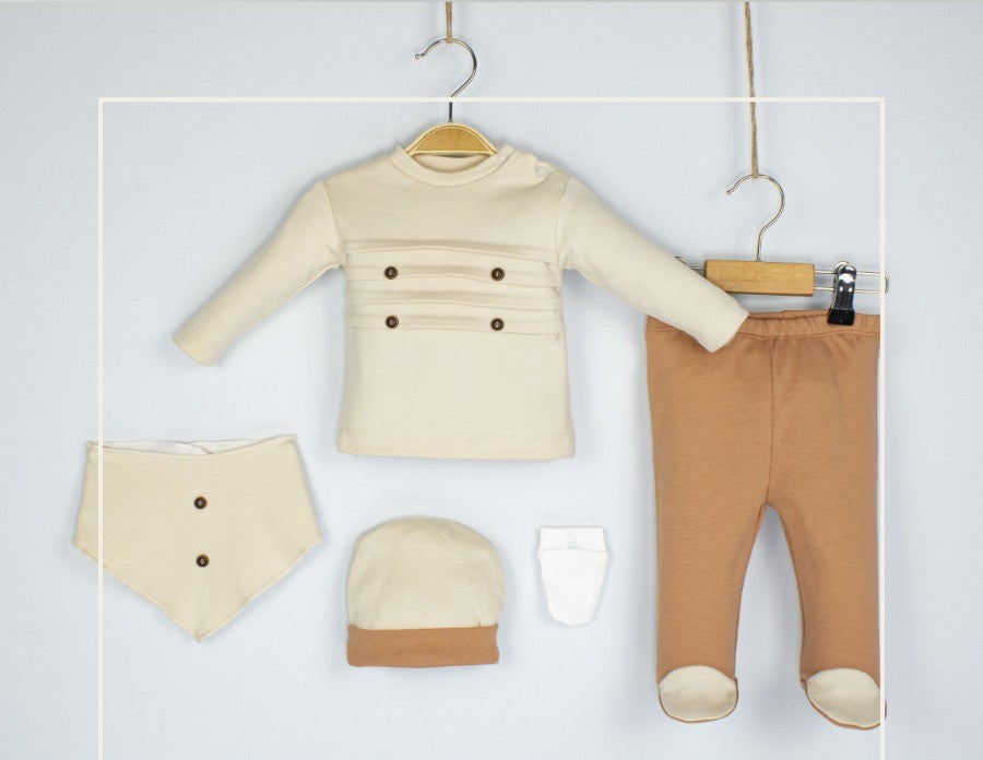 Ensemble de naissance de 5 pièces pour garçon - pack de naissance
