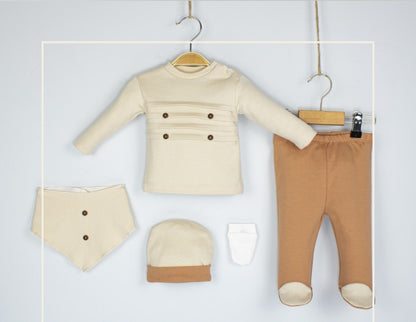 Ensemble de naissance de 5 pièces pour garçon - pack de naissance