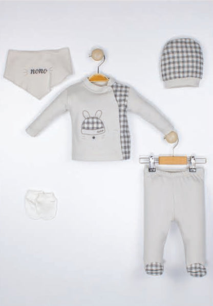 Ensemble de naissance de 5 pièces pour garçon - pack de naissance