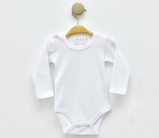 BODY À MANCHES LONGUES - Blanc