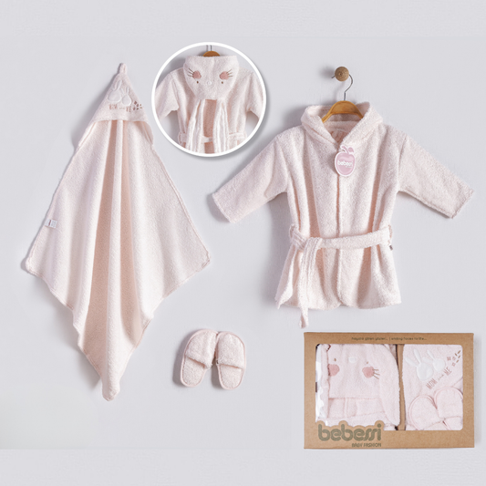 ENSEMBLE PEIGNOIR EN BOÎTE - BÉBÉ FILLE