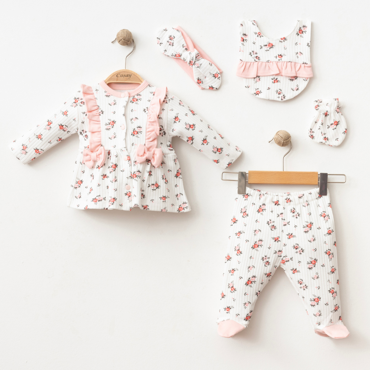 Pack de naissance de 5 pièces pour fille