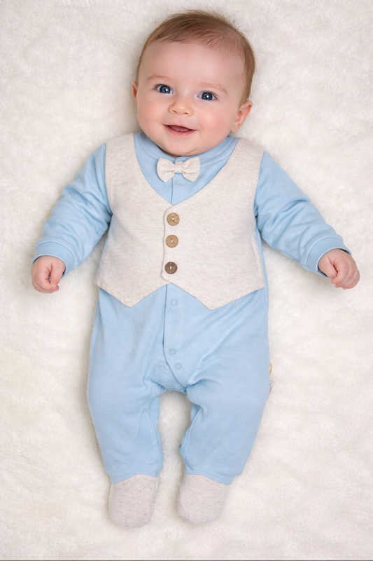 Grenouillère chic pour garçon