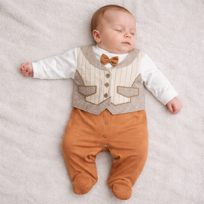 Grenouillère chic pour garçon