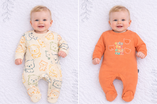 Lot de 2 Grenouillères en Coton