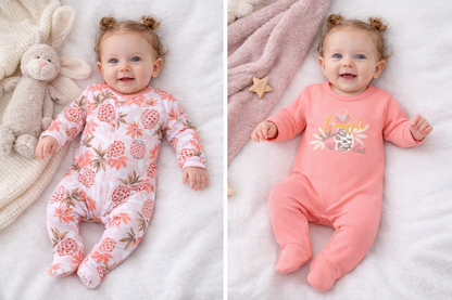 Lot de 2 Grenouillères en Coton