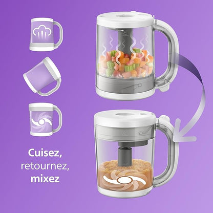 Philips Avent - Robot cuiseur vapeur-mixeur 4 en 1