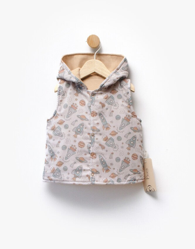 Gilet bébé à motifs