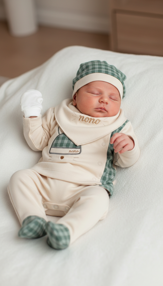 Ensemble de naissance de 5 pièces pour garçon - pack de naissance