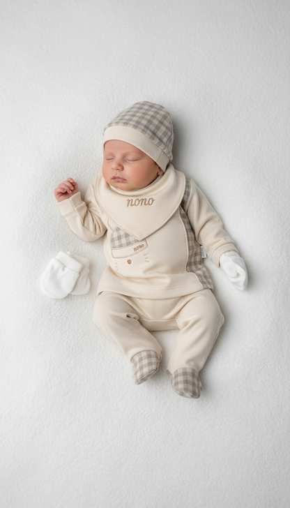 Ensemble de naissance de 5 pièces pour garçon - pack de naissance