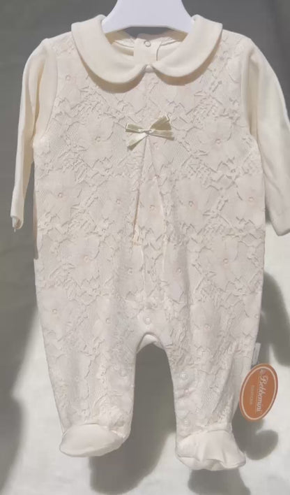 Combinaison en dentelle pour bébé fille